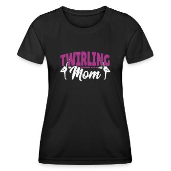 Bâton Twirling Bâton Twirler cadeau - T-shirt sport Femme - noir - Devant - AI Model Female 172 light (172cm)