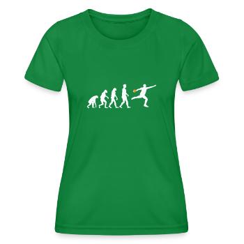 Diskuswerfen Diskuswerfer Geschenk - Frauen Funktions-T-Shirt - Kelly Green - Vorne - AI Model Female 172 dark (172cm)