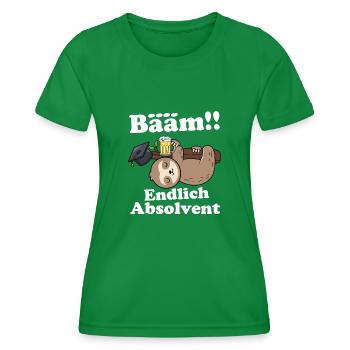 Abitur 2023 geschafft - Frauen Funktions-T-Shirt - Kelly Green - Vorne - AI Model Female 172 dark (172cm)