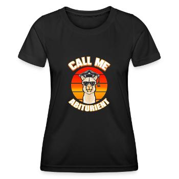 Abitur Abschluss Geschenk für Abifeier - Frauen Funktions-T-Shirt - Schwarz - Vorne - AI Model Female 172 light (172cm)