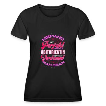 Abiturientin Abschluss Geschenk Abitur für - Frauen Funktions-T-Shirt - Schwarz - Vorne - AI Model Female 172 light (172cm)