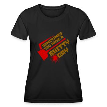 Plumber Shit Joke Plumbers - Frauen Funktions-T-Shirt - Schwarz - Vorne - AI Model Female 172 light (172cm)