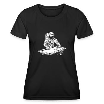 Billard - Frauen Funktions-T-Shirt - Schwarz - Vorne - AI Model Female 172 light (172cm)