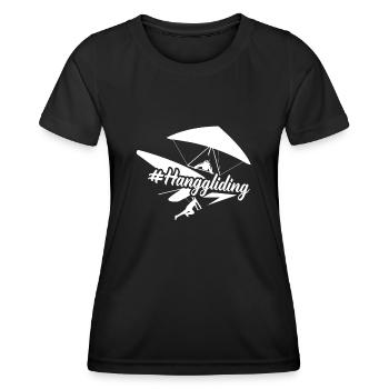 Hang Gliding Hang gliding Hashtag - Women's Functional T-Shirt - black - Front - AI Model Female 172 light (172cm)
