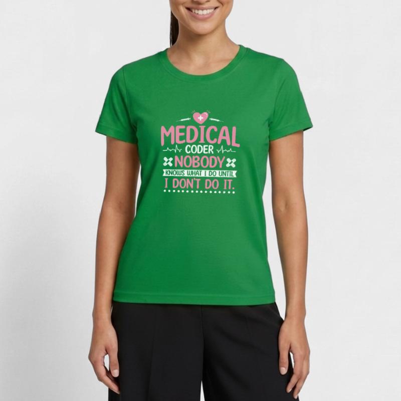 Medical Coder Coding Specialist Women's Functional T-Shirt