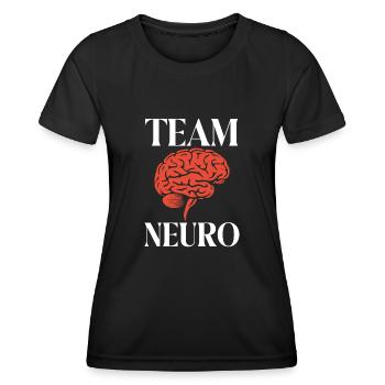 Neurologie Krankenschwester Gehirn Neurologin - Frauen Funktions-T-Shirt - Schwarz - Vorne - AI Model Female 172 light (172cm)