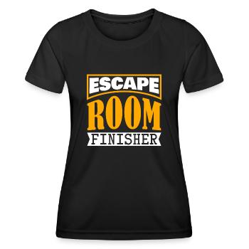 Escape Game Joke Escape Room - Women's Functional T-Shirt - black - Front - AI Model Female 172 light (172cm)