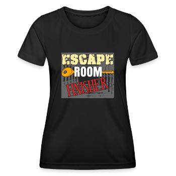 Escape Game Finisher Escape Room - Women's Functional T-Shirt - black - Front - AI Model Female 172 light (172cm)