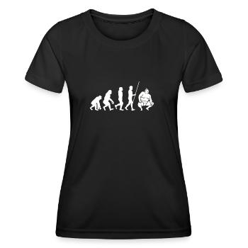 Ragoût de sumo - Hot Pot Chanko Hub - T-shirt sport Femme - noir - Devant - AI Model Female 172 light (172cm)