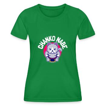 Ragoût de sumo - Hot Pot Chanko Hub - T-shirt sport Femme - vert - Devant - AI Model Female 172 dark (172cm)