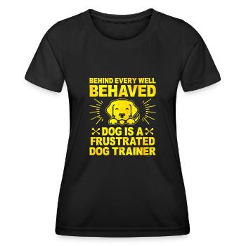 Dog Trainer Dog Training Training Dogs Pet Care Pr - Women's Functional T-Shirt - black - Front - AI Model Female 172 light (172cm)