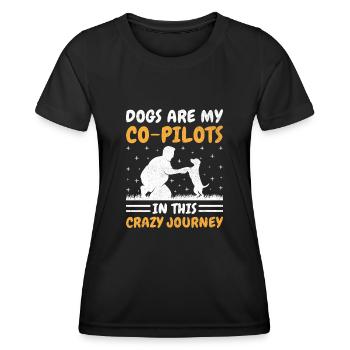 Dog Trainer Dog Training Training Dogs Pet Care Pr - Women's Functional T-Shirt - black - Front - AI Model Female 172 light (172cm)