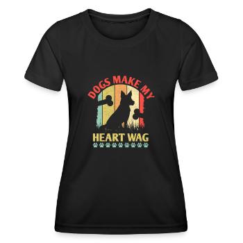 Dog Trainer Dog Training Training Dogs Pet Care Pr - Women's Functional T-Shirt - black - Front - AI Model Female 172 light (172cm)