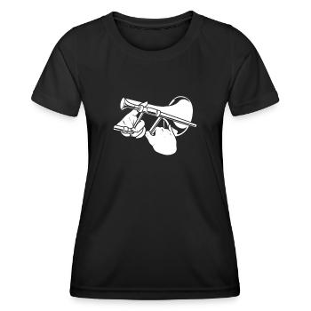 Trombone de fanfare - T-shirt sport Femme - noir - Devant - AI Model Female 172 light (172cm)