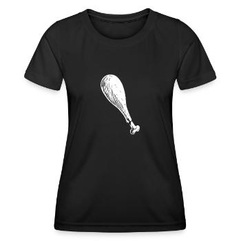Action de grâce - T-shirt sport Femme - noir - Devant - AI Model Female 172 light (172cm)
