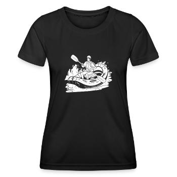 Rafting - T-shirt sport Femme - noir - Devant - AI Model Female 172 light (172cm)