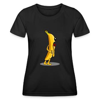 Bananas Circle Game Banana - Women's Functional T-Shirt - black - Front - AI Model Female 172 light (172cm)