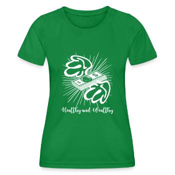 Rich people Stocks Market Capitalism - Frauen Funktions-T-Shirt - Kelly Green - Vorne - AI Model Female 172 dark (172cm)