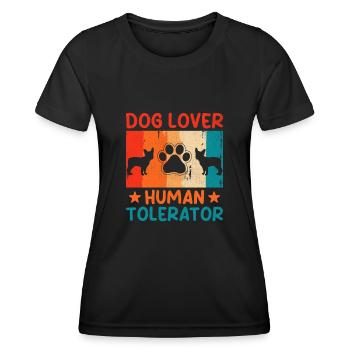 Dresseur de chiens Dressage de chiens Dressage de chiens Soins aux animaux de compagnie Pr - T-shirt sport Femme - noir - Devant - AI Model Female 172 light (172cm)