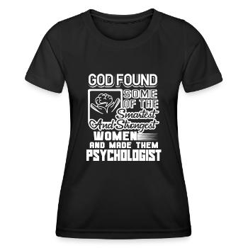 Psychologist Strongest Women Psychologists - Women's Functional T-Shirt - black - Front - AI Model Female 172 light (172cm)