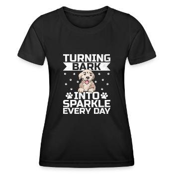Dresseur de chiens Formation de chiens Chiens Soins pour animaux de compagnie Pr - T-shirt sport Femme - noir - Devant - AI Model Female 172 light (172cm)