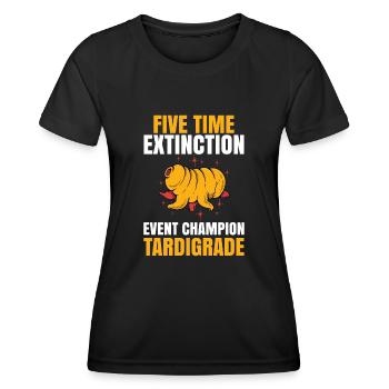 Microbiology -Biologist Gift Tardigrades - Women's Functional T-Shirt - black - Front - AI Model Female 172 light (172cm)