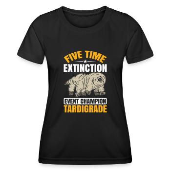 Microbiology -Biologist Gift Tardigrades - Women's Functional T-Shirt - black - Front - AI Model Female 172 light (172cm)