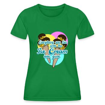 Ice Cream Icecream - Frauen Funktions-T-Shirt - Kelly Green - Vorne - AI Model Female 172 dark (172cm)