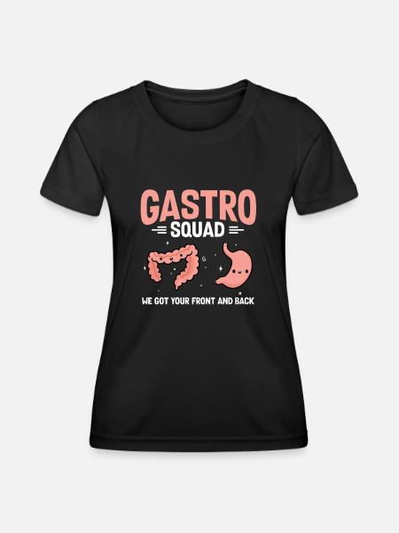 Gastroenterology Endoscopy Colonoscopy - Women's Functional T-Shirt - black