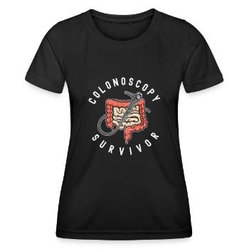 Gastroenterologie Endoskopie Koloskopie - Frauen Funktions-T-Shirt - Schwarz - Vorne - AI Model Female 172 light (172cm)