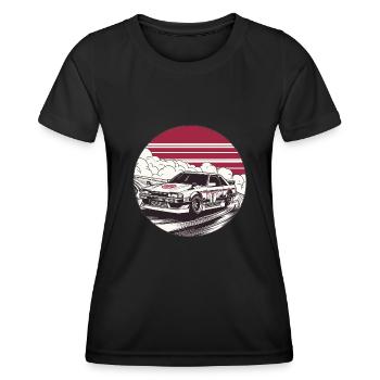 Japanese style car, JDM - Women's Functional T-Shirt - black - Front - AI Model Female 172 light (172cm)