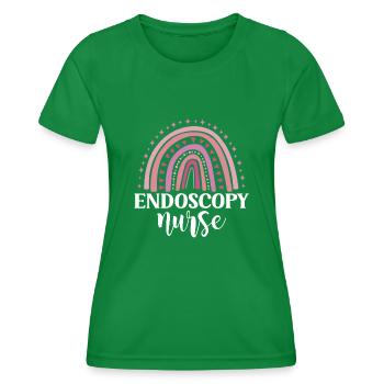 Gastro-entérologie Endoscopie Coloscopie - T-shirt sport Femme - vert - Devant - AI Model Female 172 dark (172cm)