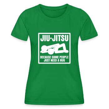 Brazilian Ju-Jitsu Jiu-Jitsu BJJ - Women's Functional T-Shirt - kelly green - Front - AI Model Female 172 dark (172cm)