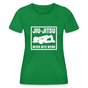 Ju-Jitsu BJJ Brazilian Jiu-Jitsu - Women's Functional T-Shirt - kelly green - Front - AI Model Female 172 dark (172cm)