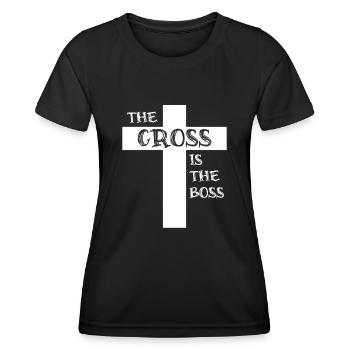 Jesus Christ Christianity Religion - Women's Functional T-Shirt - black - Front - AI Model Female 172 light (172cm)
