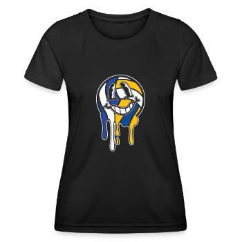 Volley-ball Volley-ball - T-shirt sport Femme - noir - Devant - AI Model Female 172 light (172cm)