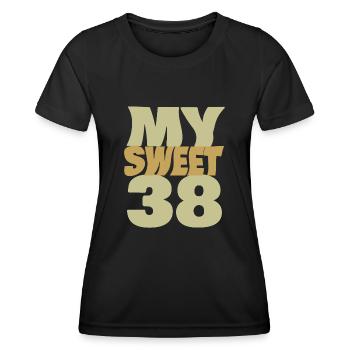 38 - Women's Functional T-Shirt - black - Front - AI Model Female 172 light (172cm)