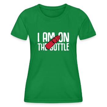 Tomato Ketchup Bottle Carnival Costume - Frauen Funktions-T-Shirt - Kelly Green - Vorne - AI Model Female 172 dark (172cm)