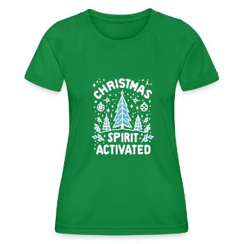 Weihnachtsstimmung aktiviert - Frauen Funktions-T-Shirt - Kelly Green - Vorne - AI Model Female 172 dark (172cm)