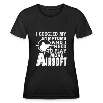 Airsoft I Need To Play More Airsoft - Women's Functional T-Shirt - black - Front - AI Model Female 172 light (172cm)