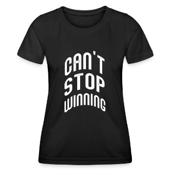 Can't Stop Winning Lottery Winner Vibes - Women's Functional T-Shirt - black - Front - AI Model Female 172 light (172cm)
