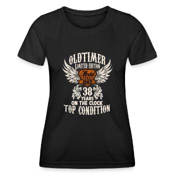 38 Jahre alter - Frauen Funktions-T-Shirt - Schwarz - Vorne - AI Model Female 172 light (172cm)