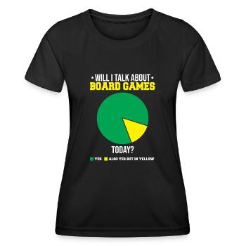 Board Games Game Board Gift - Women's Functional T-Shirt - black - Front - AI Model Female 172 light (172cm)