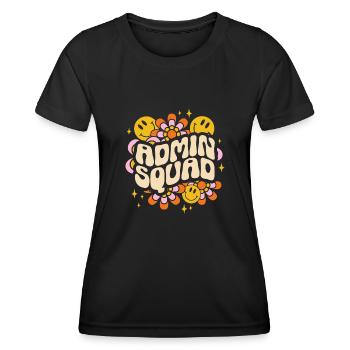 Secrétaire, Adjointe administrative, Commis de bureau - T-shirt sport Femme - noir - Devant - AI Model Female 172 light (172cm)