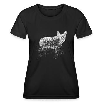 French Bulldog Bouledogue Français - Frauen Funktions-T-Shirt - Schwarz - Vorne - AI Model Female 172 light (172cm)