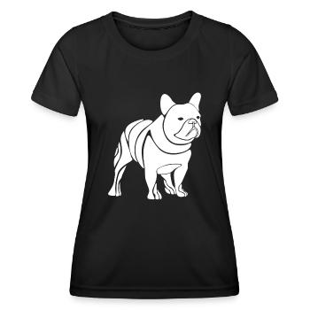 Bouledogue Français French Bulldog - Frauen Funktions-T-Shirt - Schwarz - Vorne - AI Model Female 172 light (172cm)