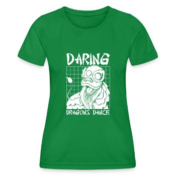 Jahr Des Drachen 2024 - Frauen Funktions-T-Shirt - Kelly Green - Vorne - AI Model Female 172 dark (172cm)