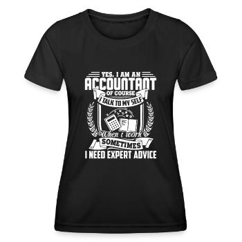 Accountant I'm An Accountant - Women's Functional T-Shirt - black - Front - AI Model Female 172 light (172cm)