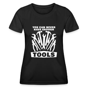Outil DIY Craftsman Tools - T-shirt sport Femme - noir - Devant - AI Model Female 172 light (172cm)