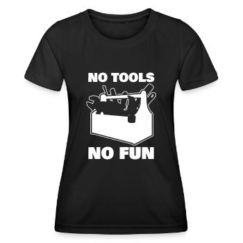 Tool Craftsman DIY Tools - Frauen Funktions-T-Shirt - Schwarz - Vorne - AI Model Female 172 light (172cm)